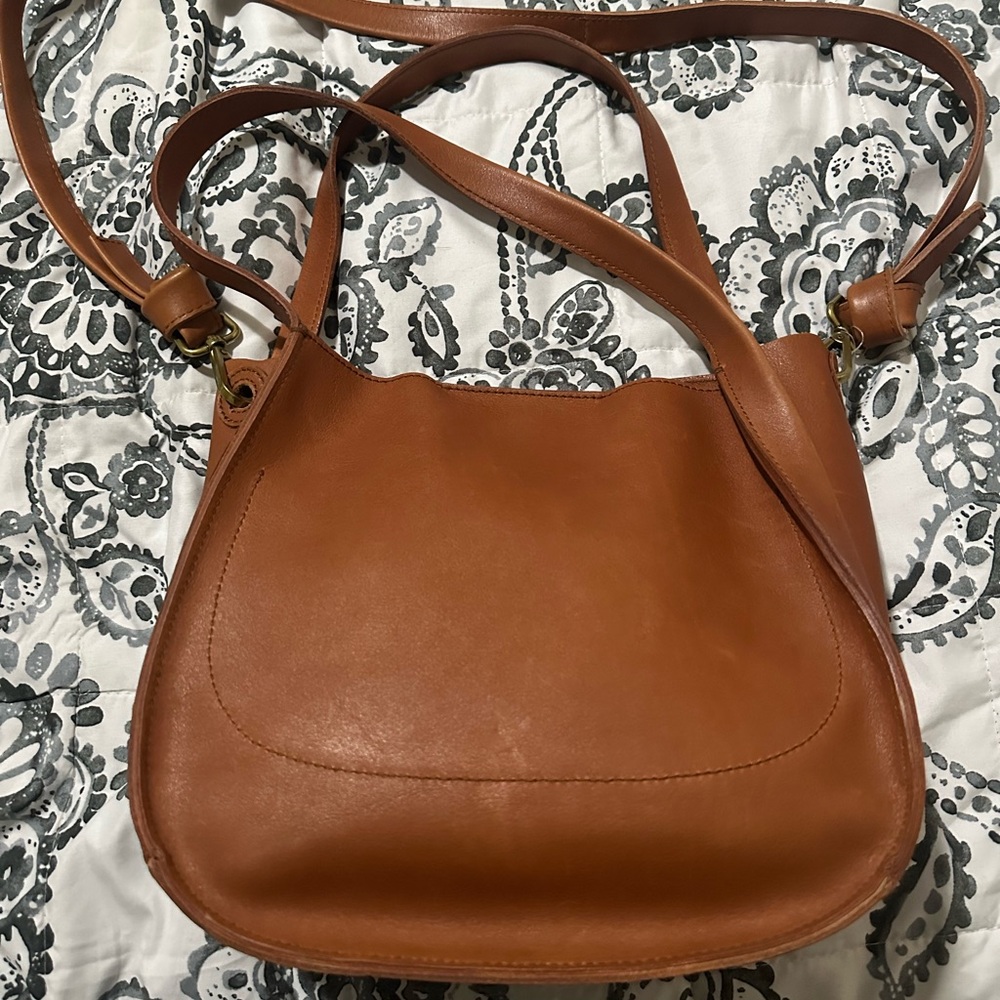 Madewell Rich Brown Leather Shoulder Bag - Picture 2 of 6